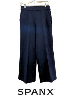 SPANX Wide Leg Flare Pants, Black, Medium